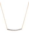 KISMET BY MILKA DIAMOND BAR NECKLACE,12-1-134