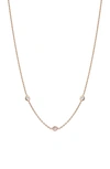 KISMET BY MILKA SOLITAIRE DIAMOND NECKLACE,17-1-1221
