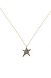 KISMET BY MILKA STRUCK STAR CHAMPAGNE DIAMOND NECKLACE,16-1-1177