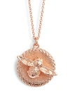 OLIVIA BURTON BEE PENDANT NECKLACE,OBJ16AMN09