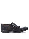 CHURCH'S SHANGHAI BLACK AND BROWN LEATHER LOAFERS,10337233
