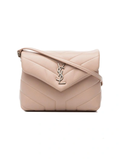 Saint Laurent Toy Loulou Calfskin Leather Crossbody Bag - Pink In Pink/purple
