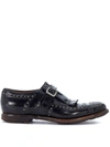 CHURCH'S SHANGHAI BLACK LEATHER LOAFERS WITH MICRO STUDS,10337995