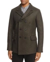 Billy Reid Bond Pea Coat In Olive