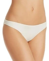 Eberjey Annia So Solid Swim Bikini Bottoms In Light Ecru
