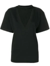 ALMAZ ALMAZ LACE PANEL T-SHIRT - BLACK,TP2501S18BLACK12563779