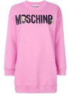 MOSCHINO MOSCHINO BETTY BOOP SWEATSHIRT DRESS - PINK & PURPLE,A0453052712623947