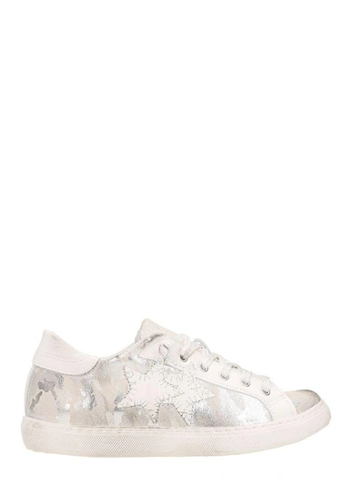 2star Low Star Silver Leather Trainers