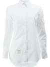 THOM BROWNE THOM BROWNE LACE PANEL BUTTON-DOWN SHIRT - WHITE,FLL005E0331112548576