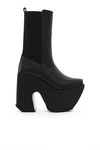 MARQUES' ALMEIDA OPENING CEREMONY NAPPA LEATHER OPEN TOE PLATFORM BOOTS,ST199983