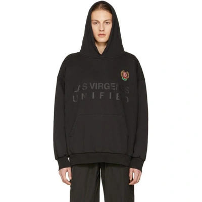 Yeezy Black Las Virgenes Unified Double Layer Hoodie In Ash | ModeSens