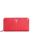 PRADA QUILTED LEATHER WALLET,P00303992-1
