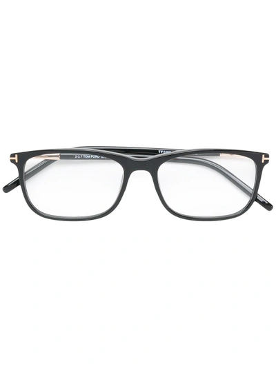 Tom Ford Rectangle-frame Glasses In Black