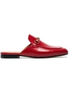 GUCCI RED PRINCETOWN LEATHER MULES,423513C9D0012503974