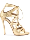 DSQUARED2 DSQUARED2 STRAPPY SANDALS - METALLIC,HSW00385530000112500523