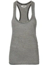 Isabel Marant Étoile Isabel Marant Etoile Avien Striped Linen Tank In Cream In Black