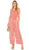 BAND OF GYPSIES STRIPE CROSS BACK JUMPSUIT,WR340865