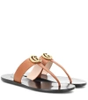 GUCCI Marmont leather thong sandals,P00294836