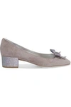 RENÉ CAOVILLA Embellished suede flats,US 4772211931984865