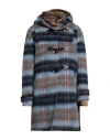 .12 Puntododici Woman Coat Blue Size 6 Polyester, Wool In Blue