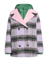 .12 Puntododici Woman Coat Lilac Size 6 Polyester, Wool In Purple