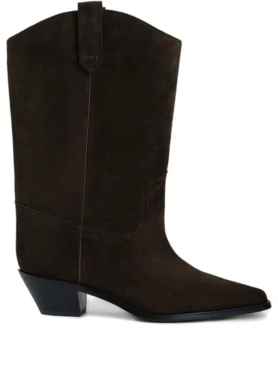 12 Storeez 43mm Suede Boots In Brown
