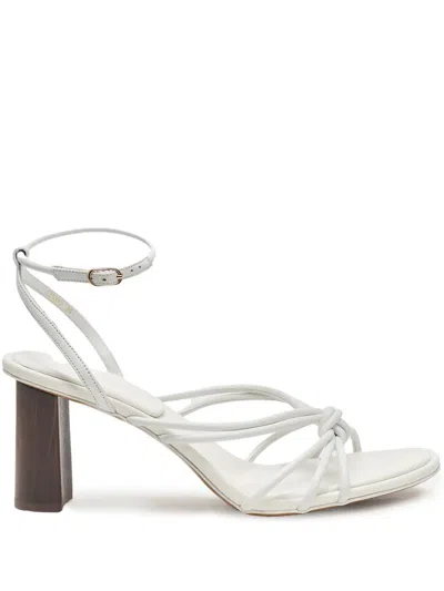 12 Storeez 70mm Leather Sandals In White