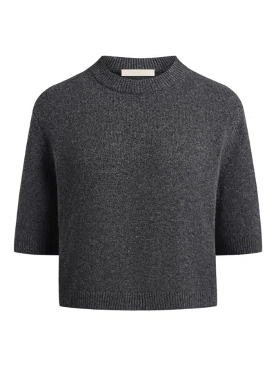 12 Storeez Aurora Short-sleeve Top In Gray