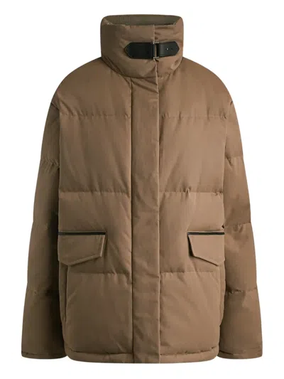 12 Storeez Baltic Sands Buckle Jacket In Brown