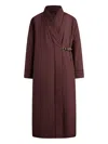 12 Storeez Belted Padded Coat In Brown