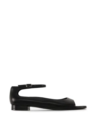 12 Storeez Bloomsberry Ankle-strap Sandals In Black