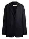 12 Storeez Button-fastening Blazer In Black