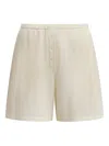 12 Storeez Button-front Wool Shorts In Neutral