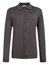 12 Storeez Buttoned Silk-cotton Shirt In Brown