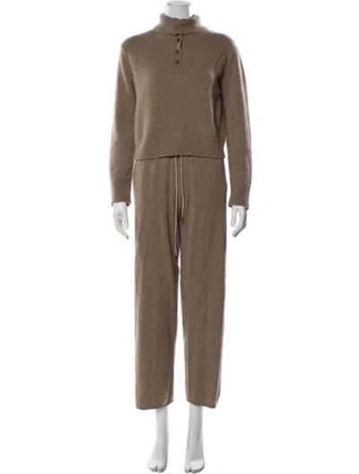 Pre-owned 12 Storeez Cashmere Pant Set In Neutral