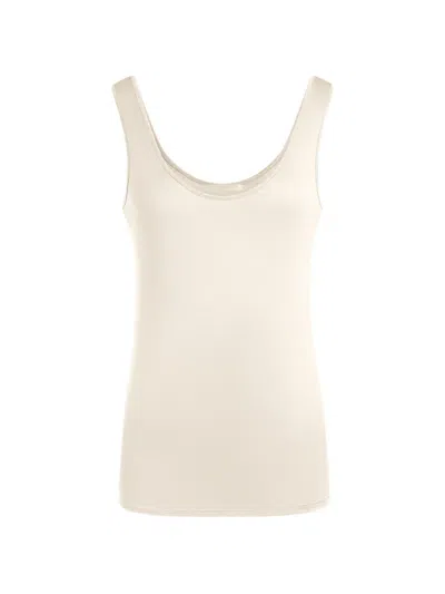 12 Storeez Cassiopeia Scoop-neck Tank Top In White