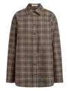 12 Storeez Checked Flannel Shirt In Animal Print