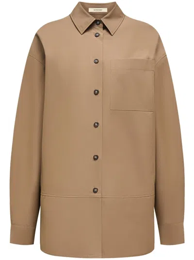 12 Storeez Classic-collar Cotton Shirt