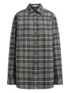 12 Storeez Cotton Flannel Shirt In Gray