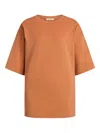 12 Storeez Cotton T-shirt In Brown