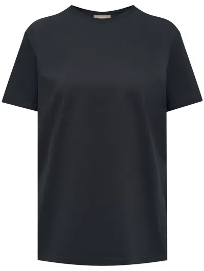 12 Storeez T-shirt Mit Tiefen Schultern In Black