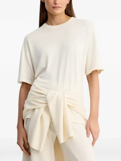 12 Storeez Crew Neck Short-sleeve T-shirt In White