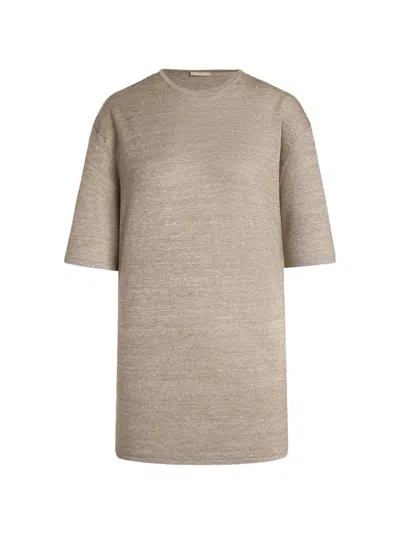 12 Storeez Crew-neck T-shirt In Neutral