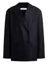 12 Storeez Double-breasted Blazer In Black