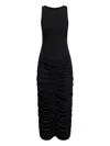 12 Storeez Draped Maxi Dress In Black