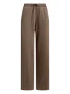 12 Storeez Drawstring Cashmere Trousers In Brown