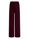 12 Storeez Drawstring Knitted Trousers In Red