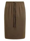12 Storeez Drawstring Merino Skirt In Brown