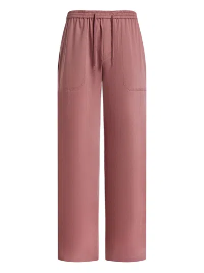 12 Storeez Drawstring Pocket Cotton Trousers In Brown