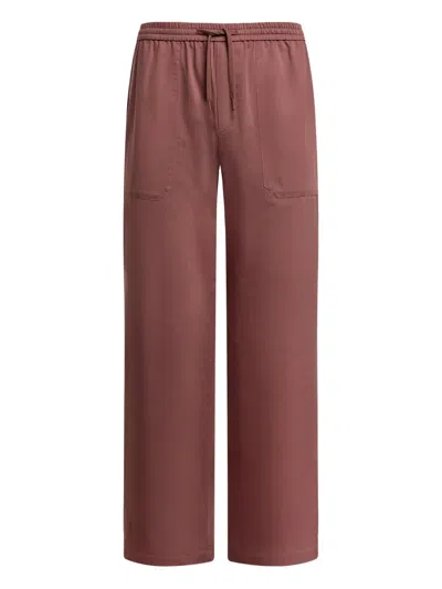 12 Storeez Drawstring Pocket Trousers In Brown